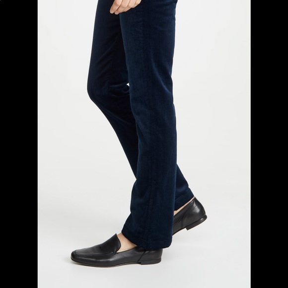 Banana Republic Blue Green Velvet/Velour Sloan Mid-Rise Pants Size 14 - EUC - Picture 5 of 7